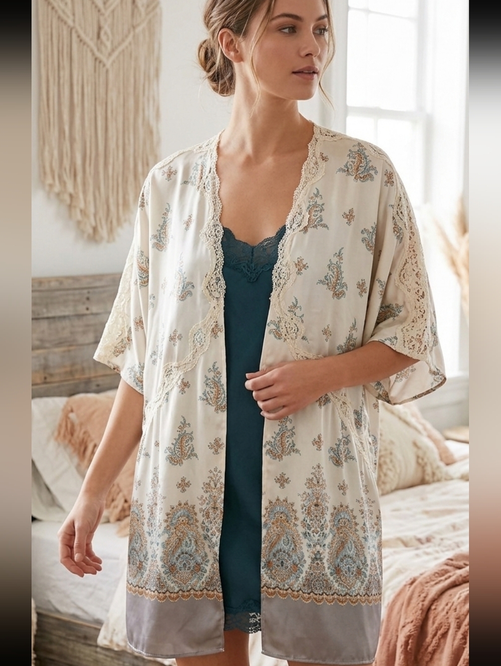 Victoria's Secret Satin Kimono Robe Lingerie
